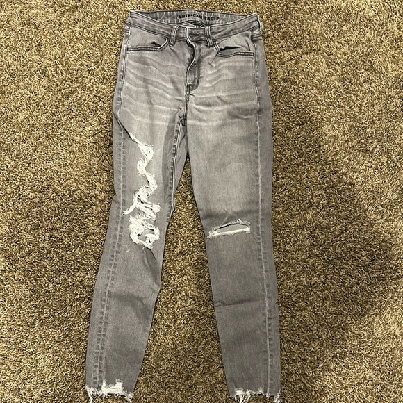 American Eagle Gray Jeans - Picture 1 of 5
